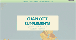 Desktop Screenshot of charlottesupplements.com